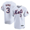 Friene NY.Mets #3 Carson Benge Player White Home Replica Stitched Jerseys