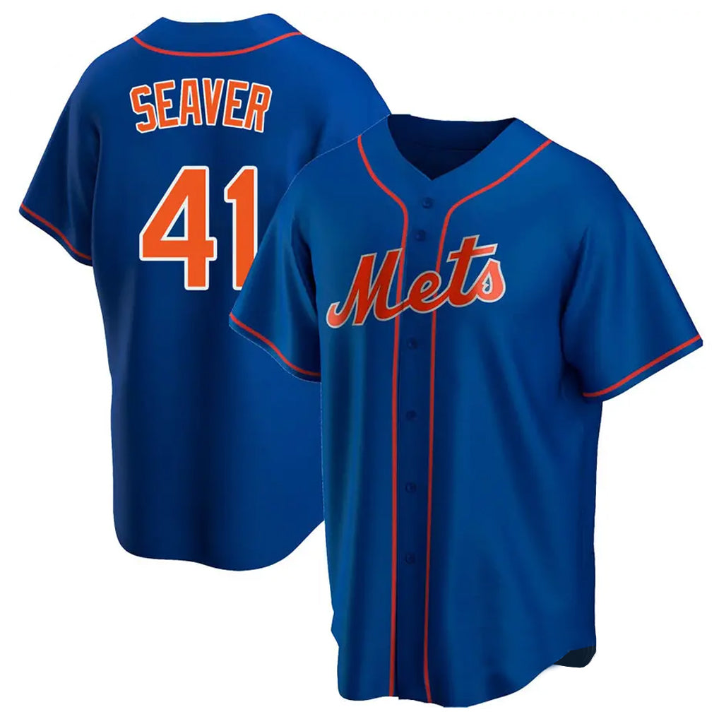 Friene NY.Mets #41 Tom Seaver Player Royal Home Game Stitched Jerseys
