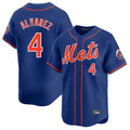 Friene NY.Mets #4 Francisco Alvarez Player Royal Home Limited Stitched Jerseys