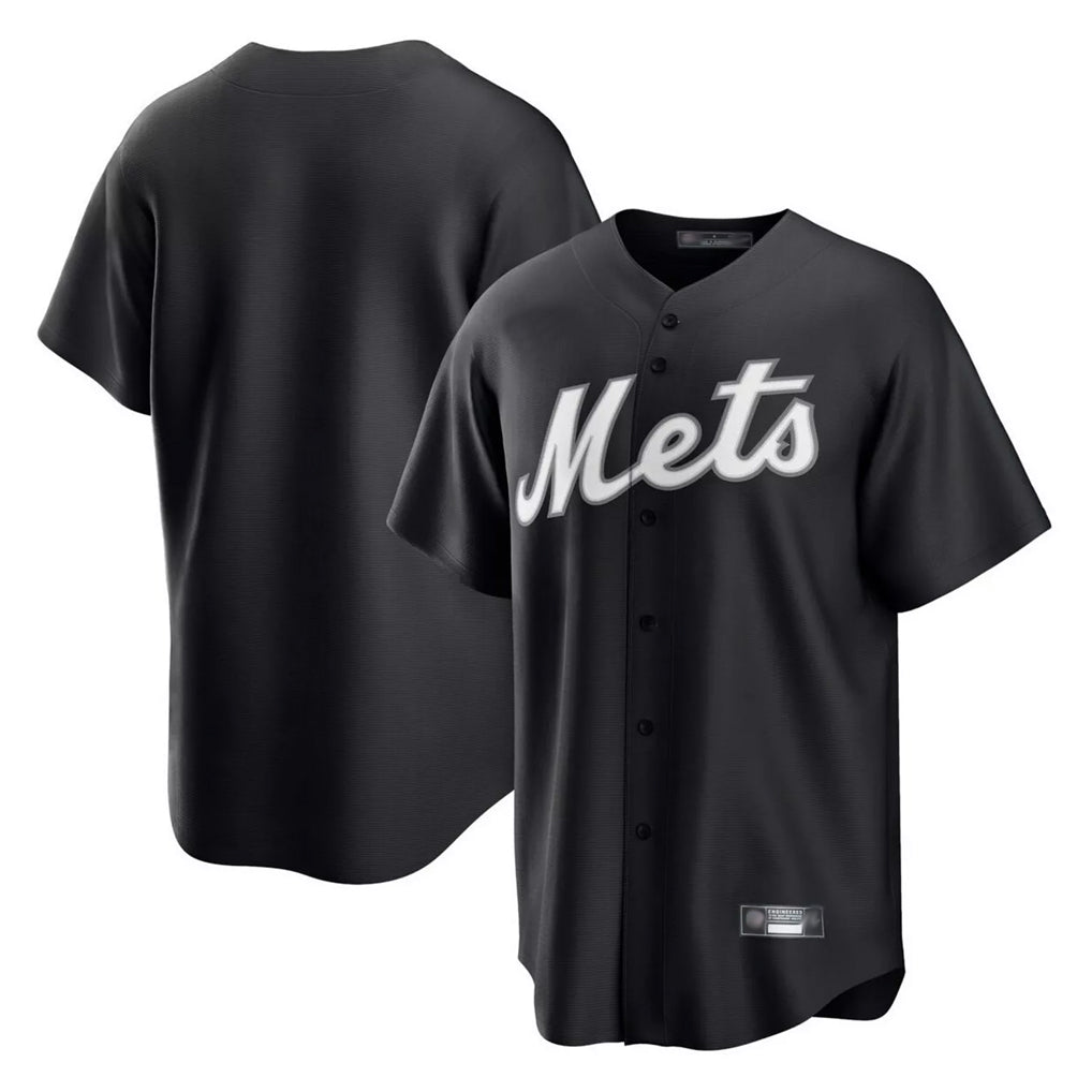 Friene NY.Mets ## Mets Blank Player Black Home Game Stitched Jerseys