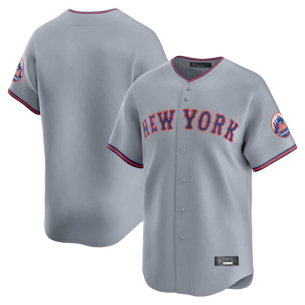 Friene NY.Mets ## Mets Blank Player Gray Road Limited Home Stitched Jerseys