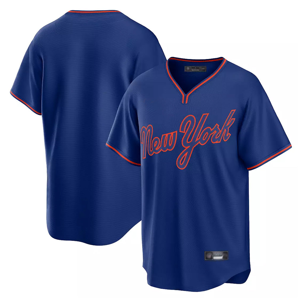 Friene NY.Mets ## Mets Blank Player Royal T-shirt Home Game Stitched Jerseys