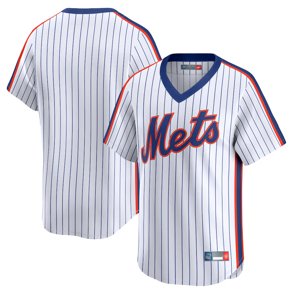 Friene NY.Mets ## Mets Blank Player White Cooperstown Collection T-shirt Game Stitched Jerseys