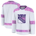 Friene NY.Rangers White 2024 Hockey Fights Cancer Practice Jerseys