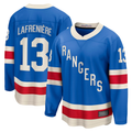 Friene NY.Rangers #13 Alexis Lafreniere Blue Centennial Breakaway Jerseys