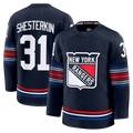 Friene NY.Rangers #31  Igor Shesterkin Navy Alternate Premier Player Jerseys