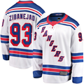 Friene NY.Rangers #93 Mika Zibanejad White Away Premier Breakaway Player Jerseys