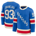 Friene NY.Rangers #93 Mika Zibanejad Blue Centennial Premium Jerseys