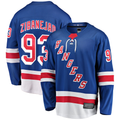 Friene NY.Rangers #93 Mika Zibanejad Blue Home Breakaway Player Jerseys
