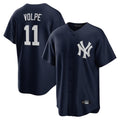Friene  NY.Yankees #11 Anthony Volpe Player Navy Game Stitched Jerseys