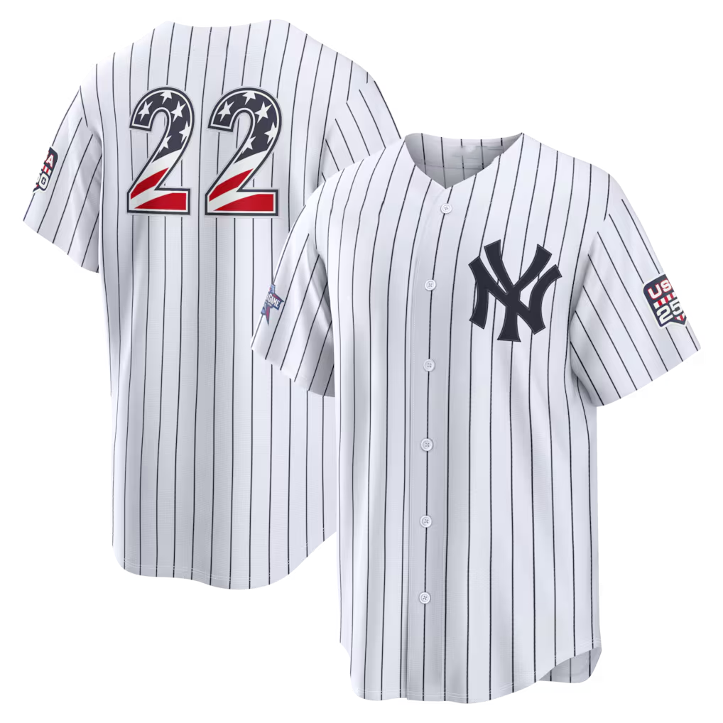 Friene NY.Yankees #22 Ben Rice Nike White 2026 All-Star Edition Stars & Stripes Stadium Jerseys