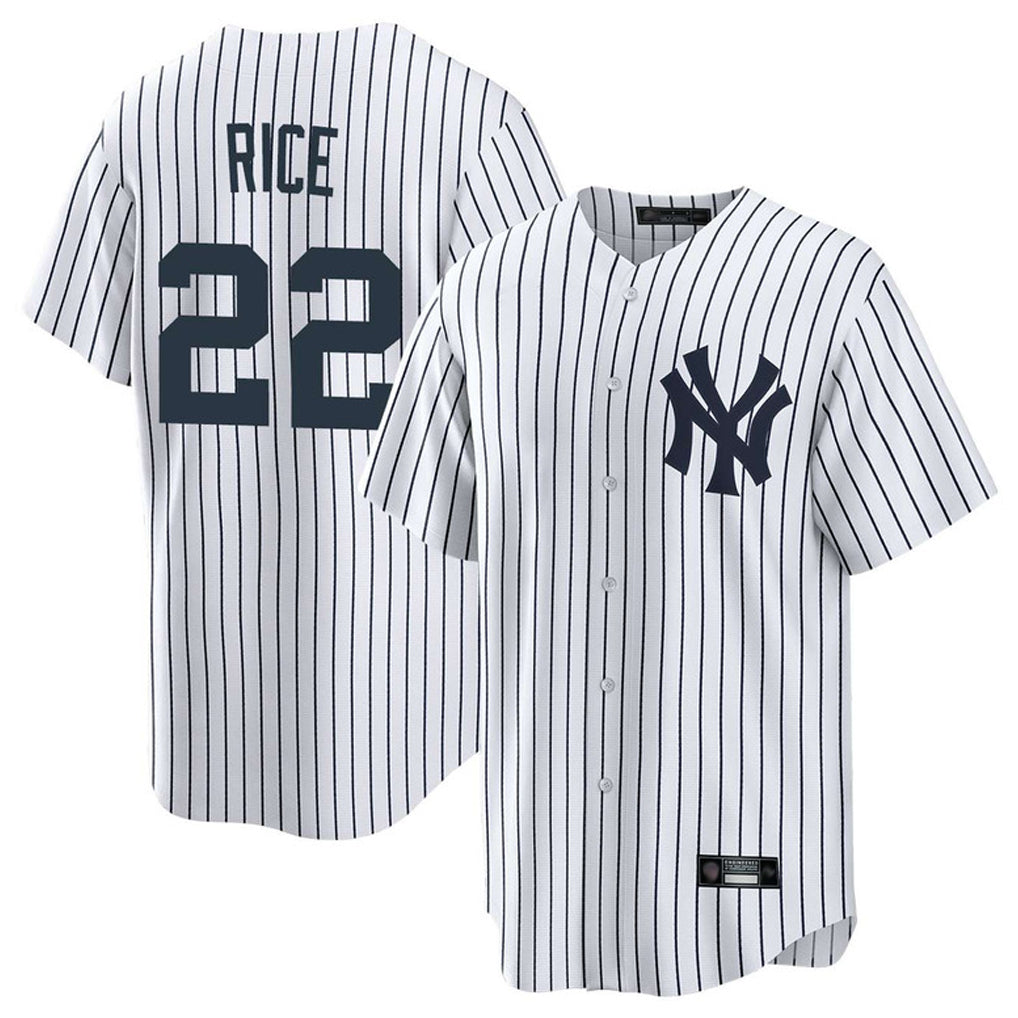 Friene NY.Yankees #22 Ben Rice Player White Game Home Stitched Jerseys