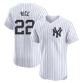 Friene NY.Yankees #22 Ben Rice Player White Limited Elite Home Stitched Jerseys