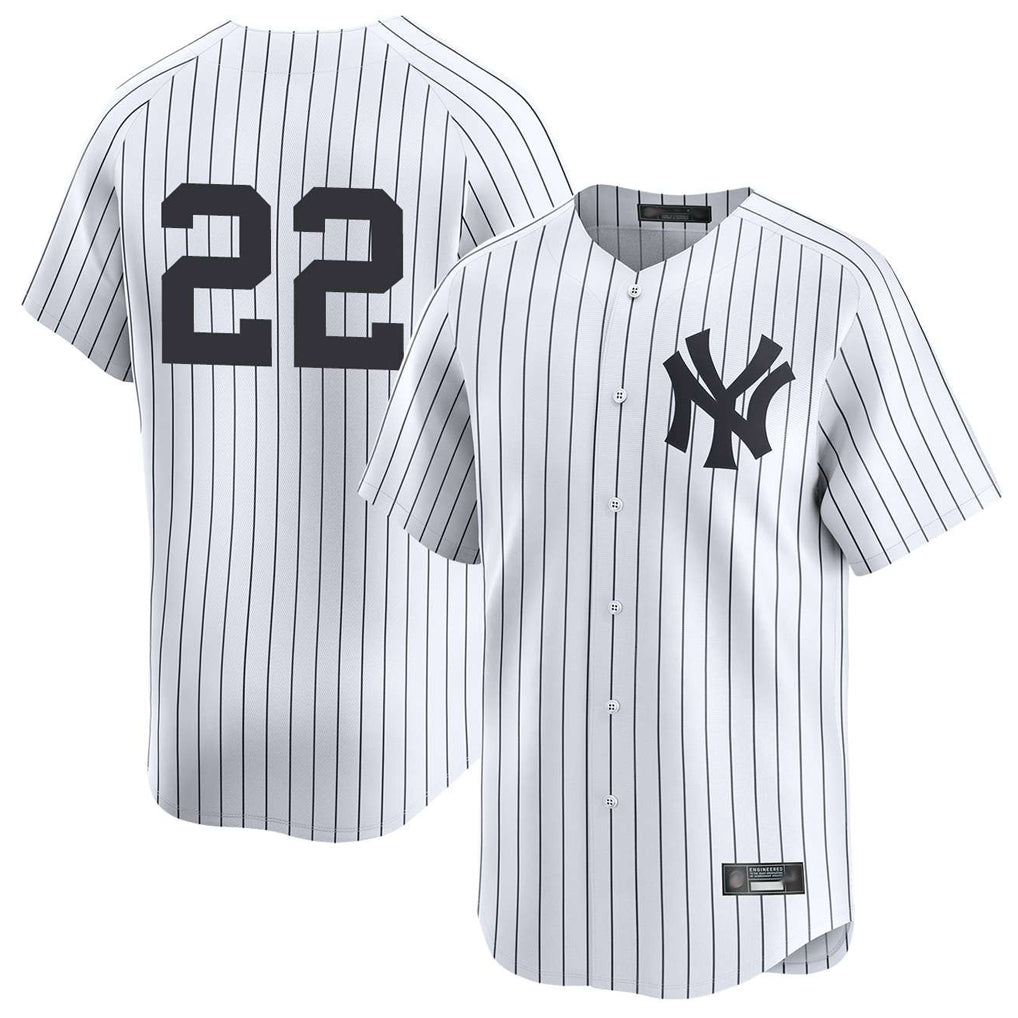 Friene NY.Yankees #22 Ben Rice Player White Limited Stitched Jerseys