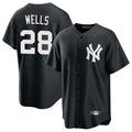 Friene NY.Yankees #28 Austin Wells Player Black Game Home Stitched Jerseys