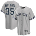 Friene NY.Yankees #35 Cody Bellinger Player Gray Road Game Stitched Jerseys