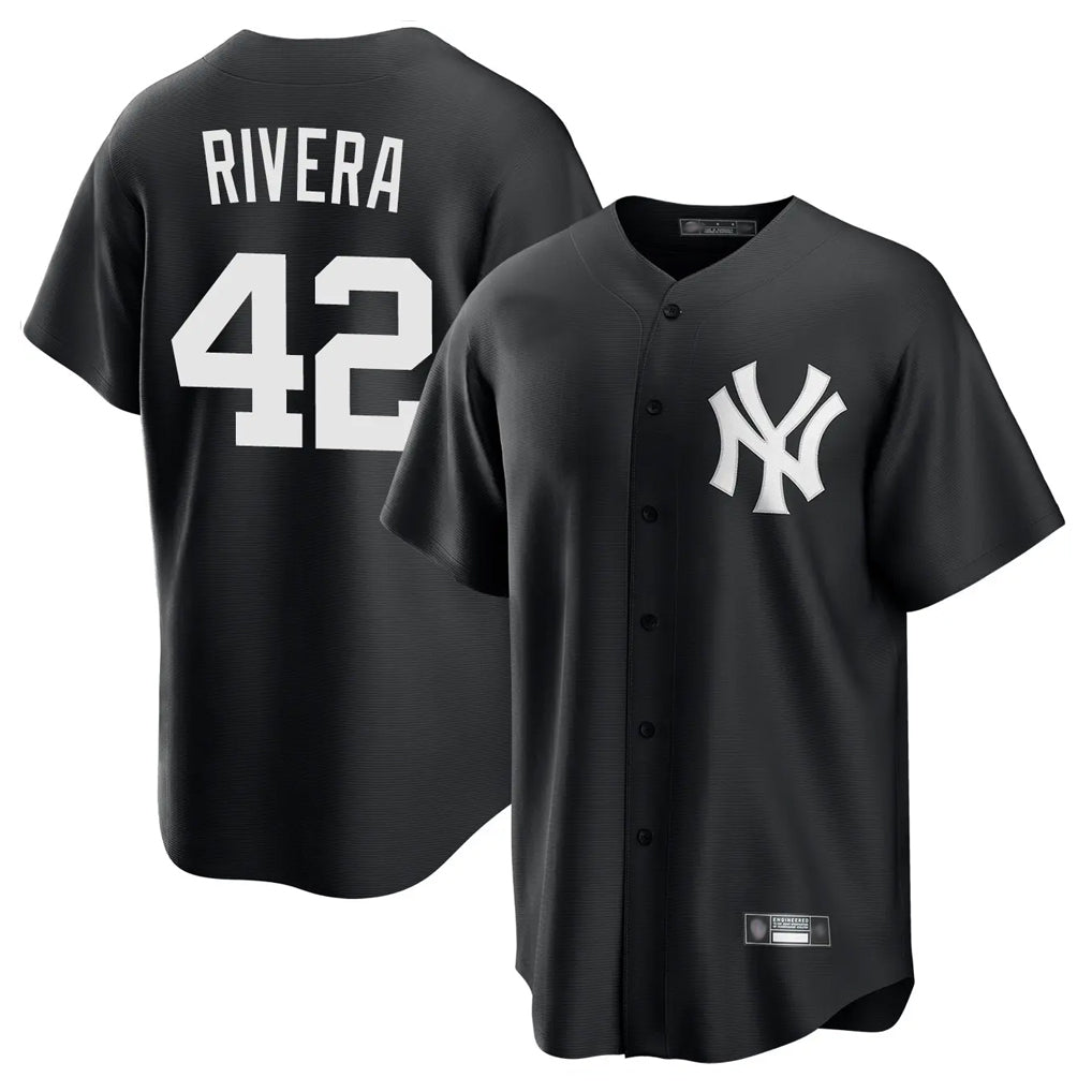 Friene NY.Yankees #42 Mariano Rivera Player Black Game Stitched Jerseys