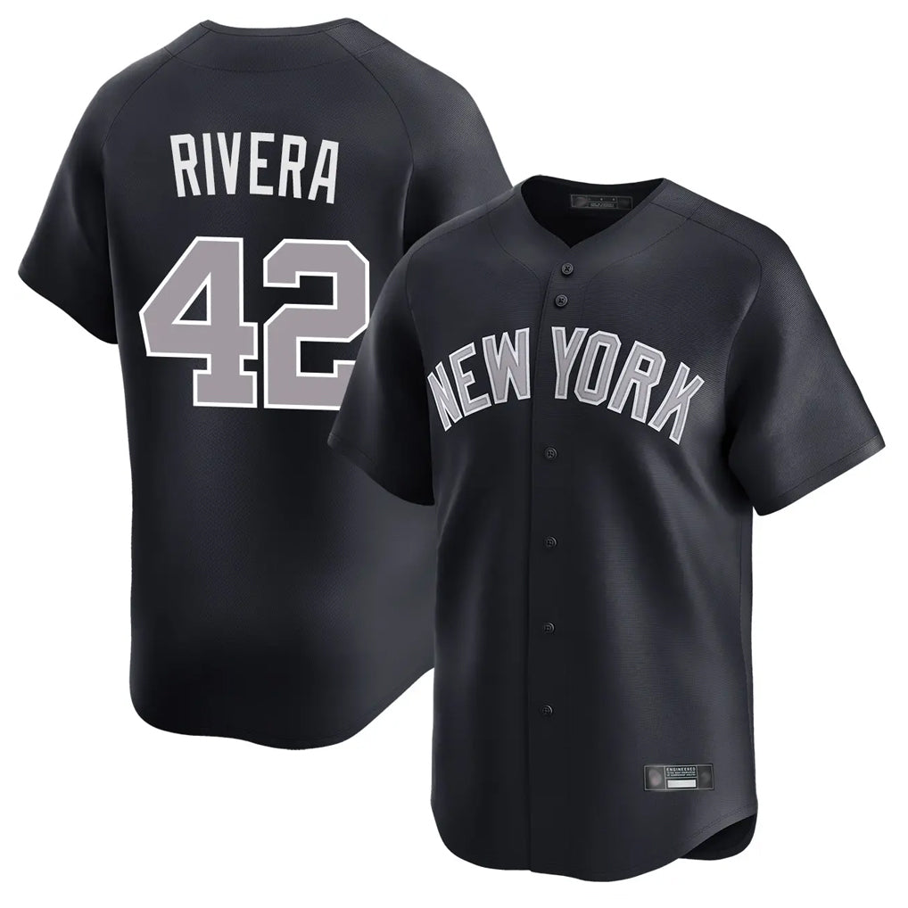 Friene NY.Yankees #42 Mariano Rivera Player Navy Limited Home Stitched Jerseys