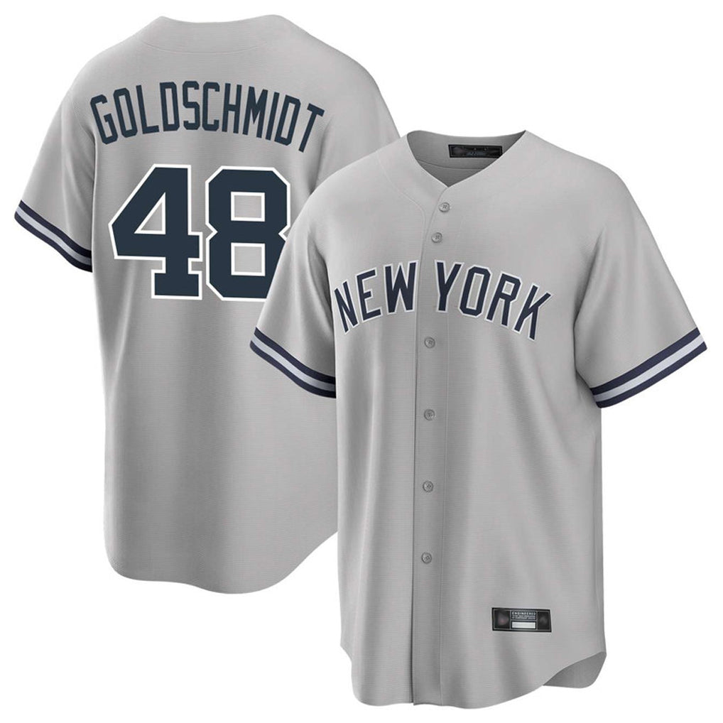 Friene NY.Yankees #48 Paul Goldschmidt Player Gray Road Game Stitched Jerseys