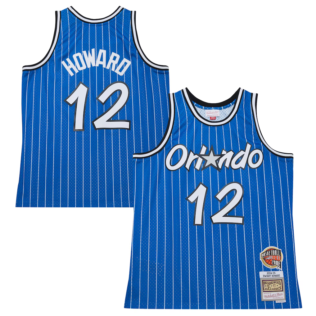 Friene O.Magic #12 Dwight Howard Blue 200405 Hardwood Classics Hall of Fame Swingman Jerseys