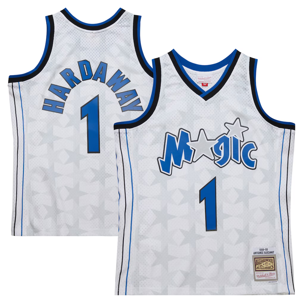 Friene O.Magic #1 Penny Hardaway Mitchell & Ness White 199899 Hardwood Classics Swingman Jerseys