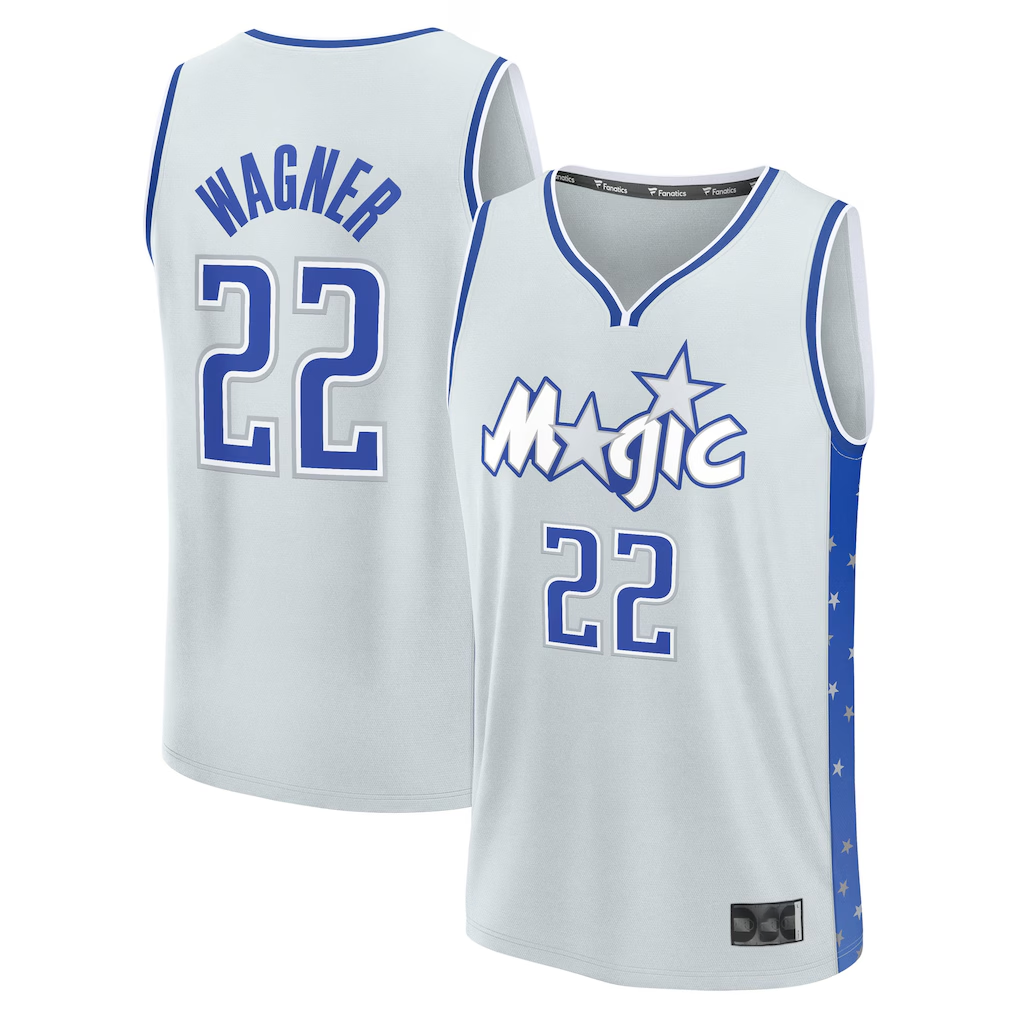 Friene O.Magic #22 Franz Wagner  Silver 202526 City Edition Fast Break Jerseys