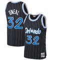 Friene O.Magic #32 Shaquille O'Neal Mitchell & Ness Black Hardwood Classics Swingman Jerseys