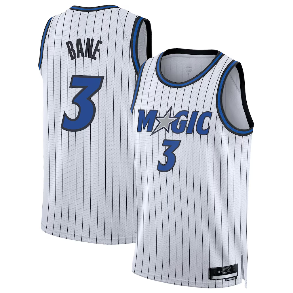 Friene O.Magic #3 Desmond Bane White Swingman Player Jerseys - Association Edition
