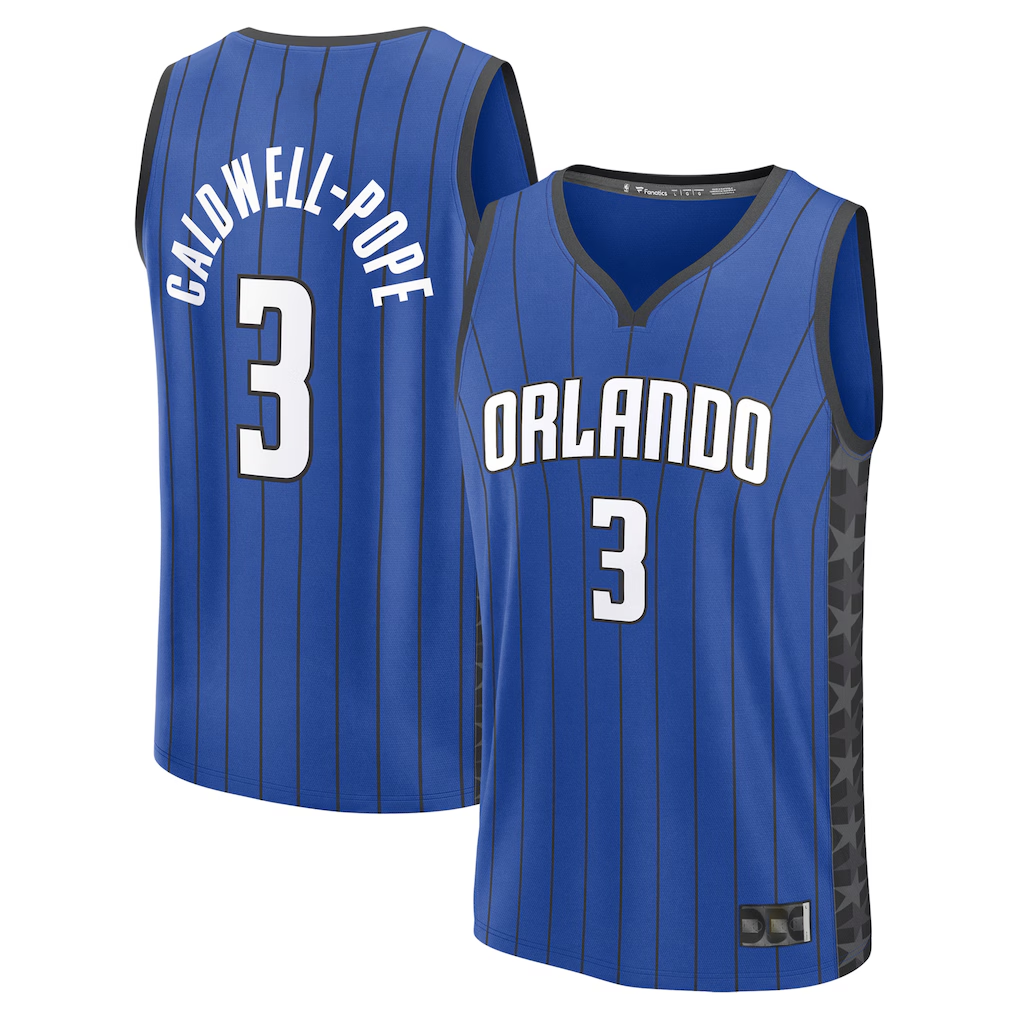 Friene O.Magic #3 Kentavious Caldwell-Pope Blue Fast Break Replica Player Jerseys - Statement Edition