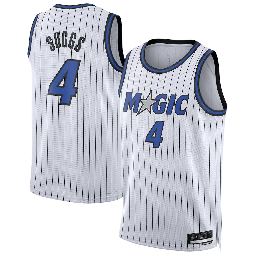 Friene O.Magic #4 Jalen Suggs White Swingman Player Jerseys - Association Edition