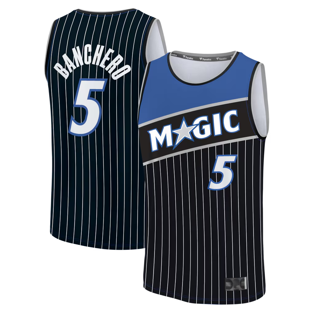 Friene O.Magic #5 Paolo Banchero  Black Fast Break Jerseys - Statement Edition