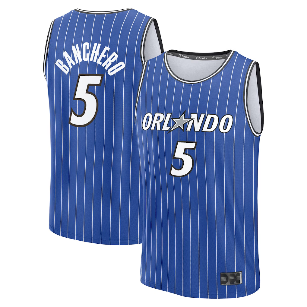 Friene O.Magic #5 Paolo Banchero Blue Fast Break Replica Player Jerseys - Icon Edition