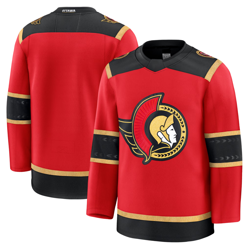 Friene O.Senators Red Alternate Premium Jerseys