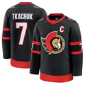 Friene O.Senators #7 Brady Tkachuk Black Home Premium Jerseys