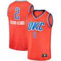 Friene OC.Thunder #2 Shai Gilgeous-Alexander Orange Fast Break Player Stitched Jerseys - Statement Edition