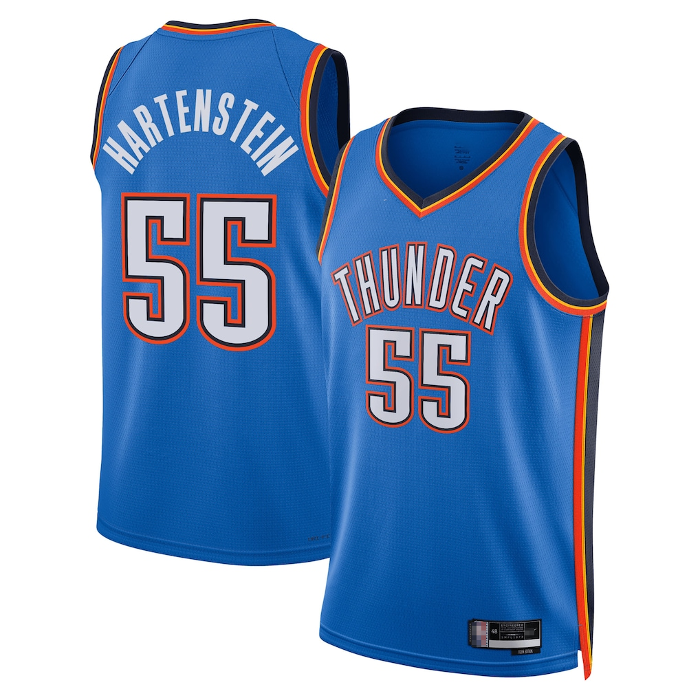 Friene OC.Thunder #55 Isaiah Hartenstein Blue Swingman Stitched Jerseys - Icon Edition