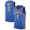 Friene OC.Thunder #5 Luguentz Dort Blue Swingman Player Stitched Jerseys - Icon Edition