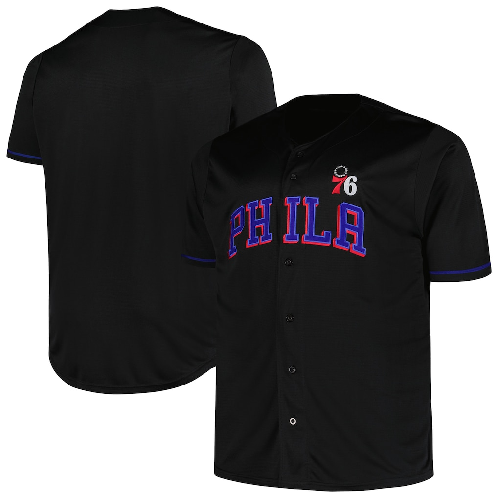 Friene P.76ers Profile Black Big & Tall Pop Jerseys