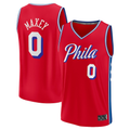 Friene P.76ers #0 Tyrese Maxey Red Fast Break Replica Player Jerseys - Statement Edition