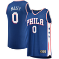 Friene P.76ers #0 Tyrese Maxey Royal Fast Break Replica Jerseys - Icon Edition