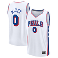 Friene P.76ers #0 Tyrese Maxey White Fast Break Replica Player Jerseys - Association Edition