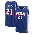 Friene P.76ers #21 Joel Embiid  Royal Fast Break Replica Jerseys - Icon Edition
