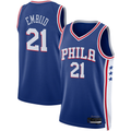 Friene P.76ers #21 Joel Embiid Royal Swingman Jerseys - Icon Edition