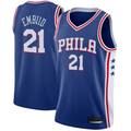 Friene P.76ers #21 Joel Embiid Royal Swingman Jerseys - Icon Edition