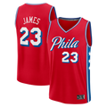 Friene P.76ers #23 LeBron James Red Fast Break Stitched Jerseys- Statement Edition
