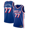 Friene P.76ers #77 V. J. Edgecombe Royal 2025  Draft First Round Pick Swingman Jerseys - Icon Edition