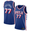 Friene P.76ers #77 VJ Edgecombe Royal Swingman Jerseys - Icon Edition