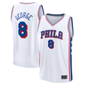 Friene P.76ers #8 Paul George White Fast Break Replica Player Jerseys