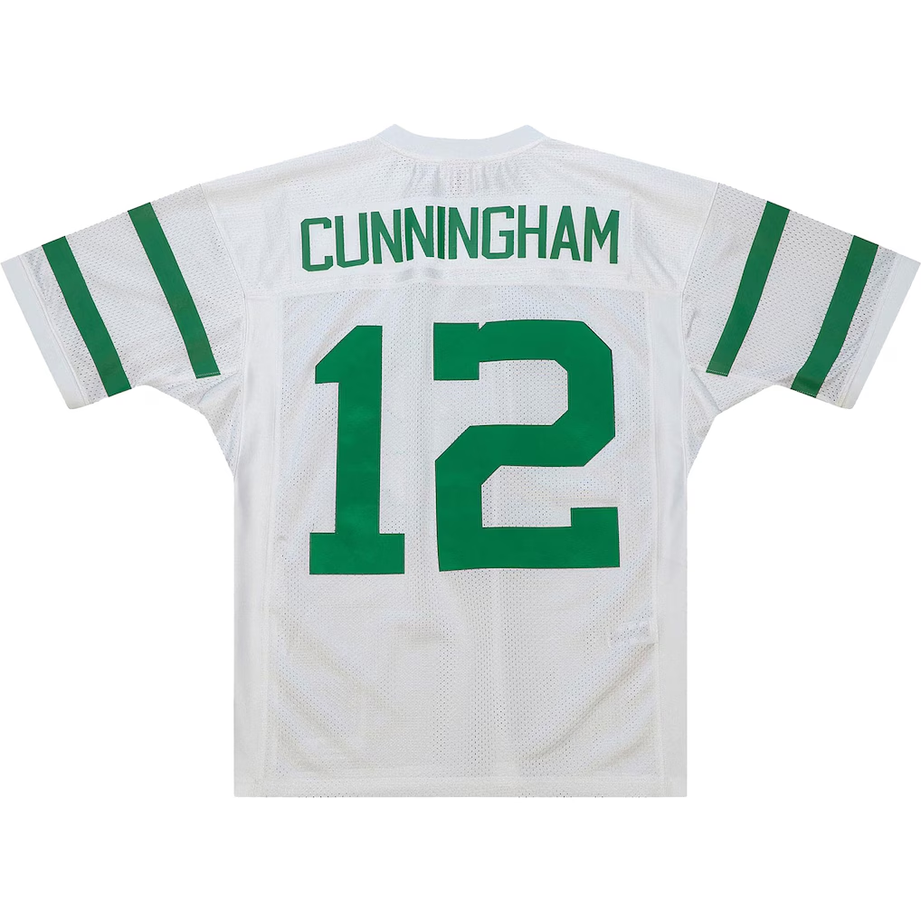 Friene P.Eagles 1994 #12 Randall Cunningham Mitchell & Ness White Authentic Throwback Retired Player Puhic Stitched Jerseys