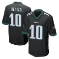 Friene P.Eagles #10 Braden Mann Player Black Home Game Stitched Jerseys